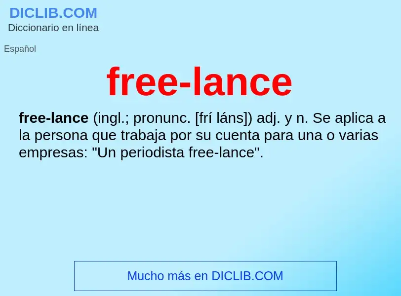 Что такое free-lance - определение