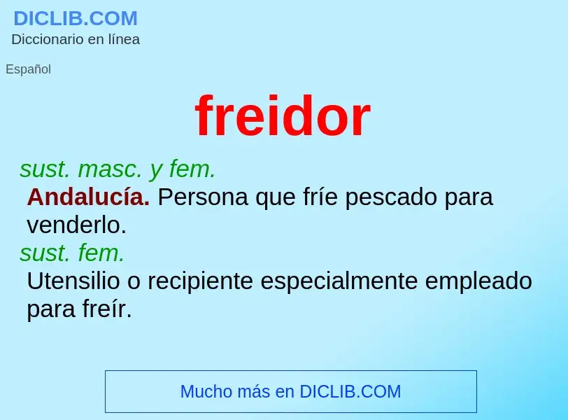 O que é freidor - definição, significado, conceito