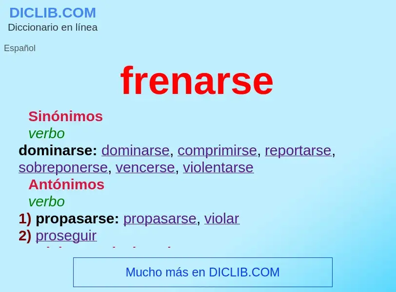 Wat is frenarse - definition