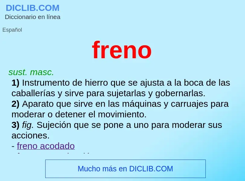 Wat is freno - definition