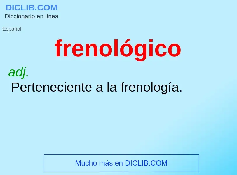 O que é frenológico - definição, significado, conceito