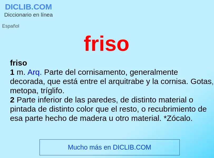 Wat is friso - definition