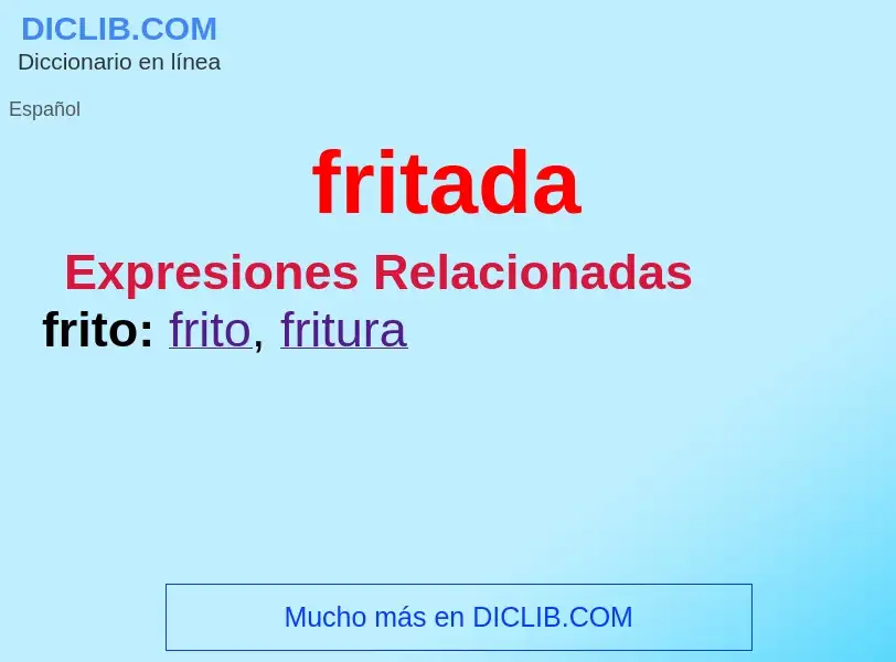 What is fritada - definition