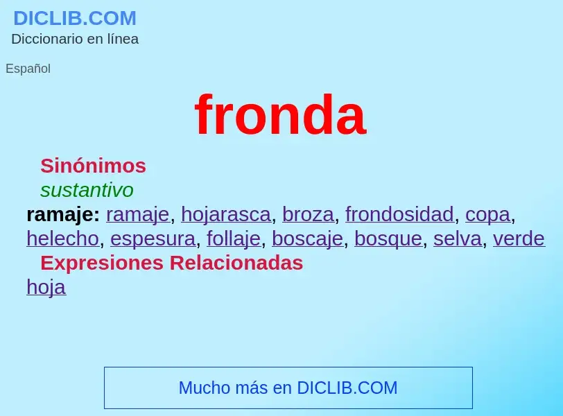 Wat is fronda - definition