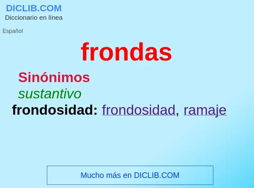 Wat is frondas - definition