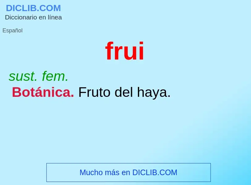 O que é frui - definição, significado, conceito