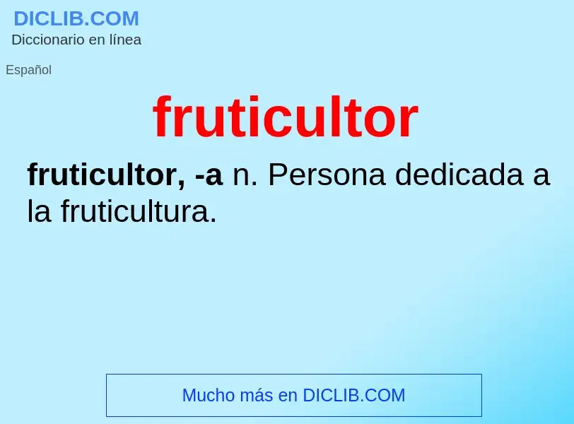 O que é fruticultor - definição, significado, conceito