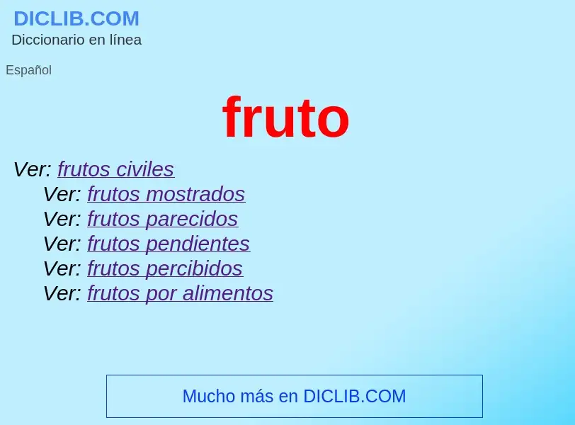 What is fruto - definition