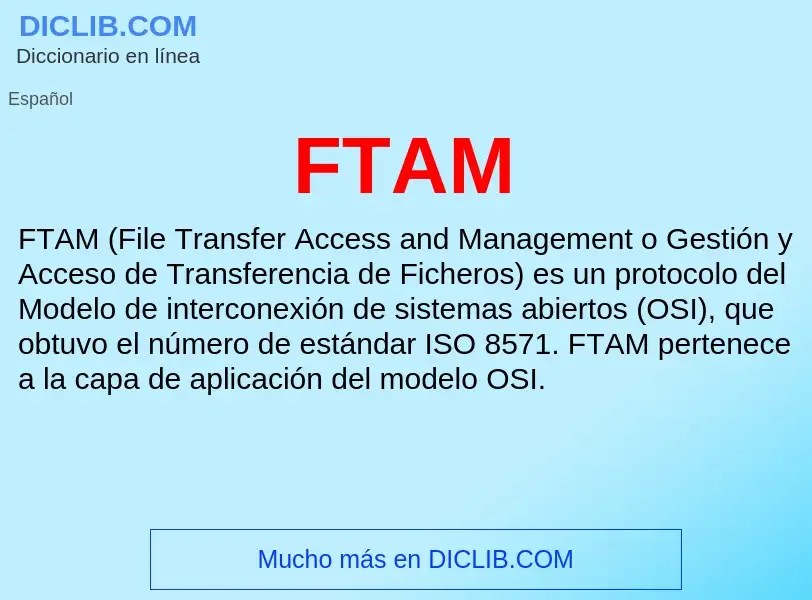 Что такое FTAM - определение