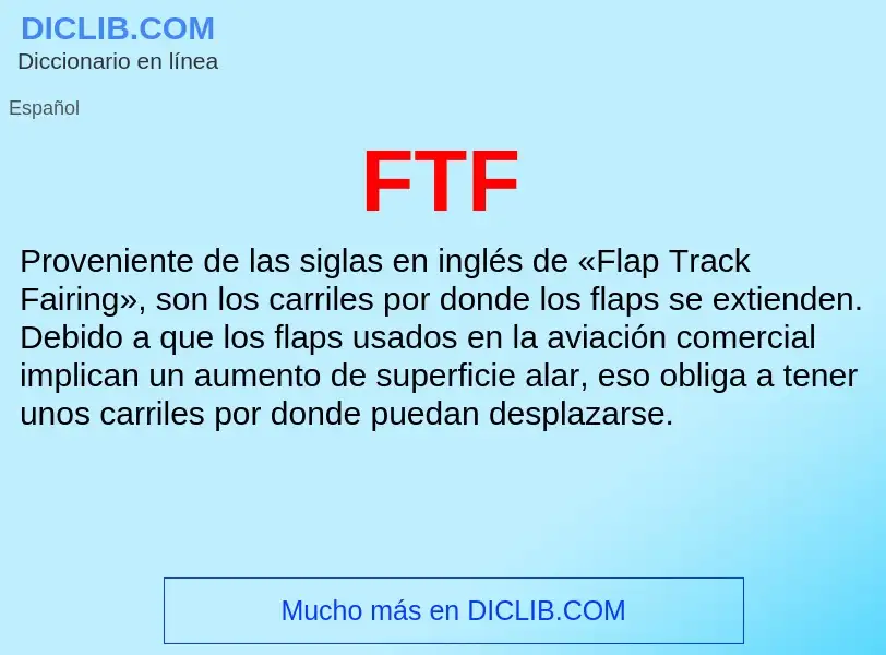 ¿Qué es FTF? - significado y definición