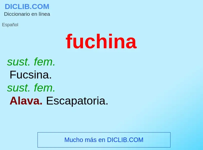 O que é fuchina - definição, significado, conceito