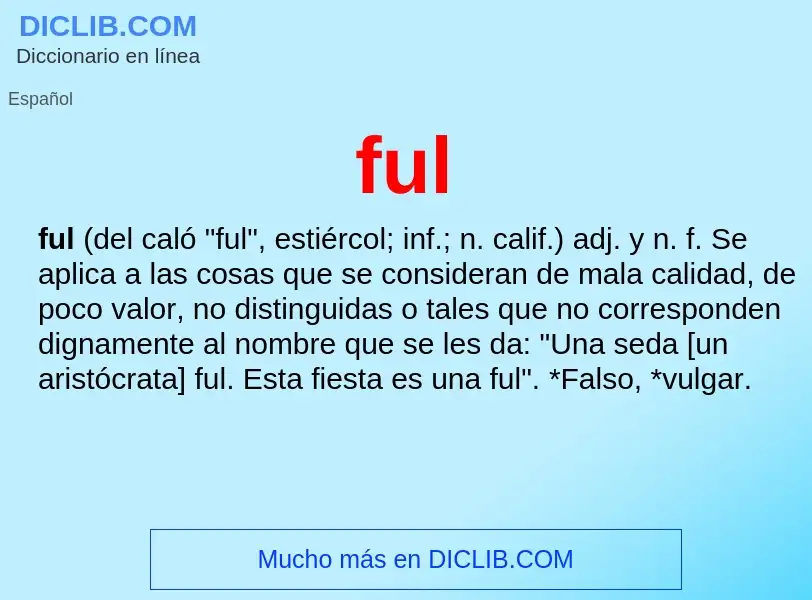 O que é ful - definição, significado, conceito