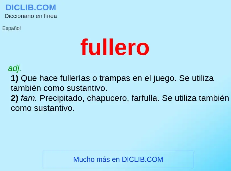 Wat is fullero - definition