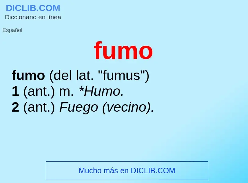 O que é fumo - definição, significado, conceito