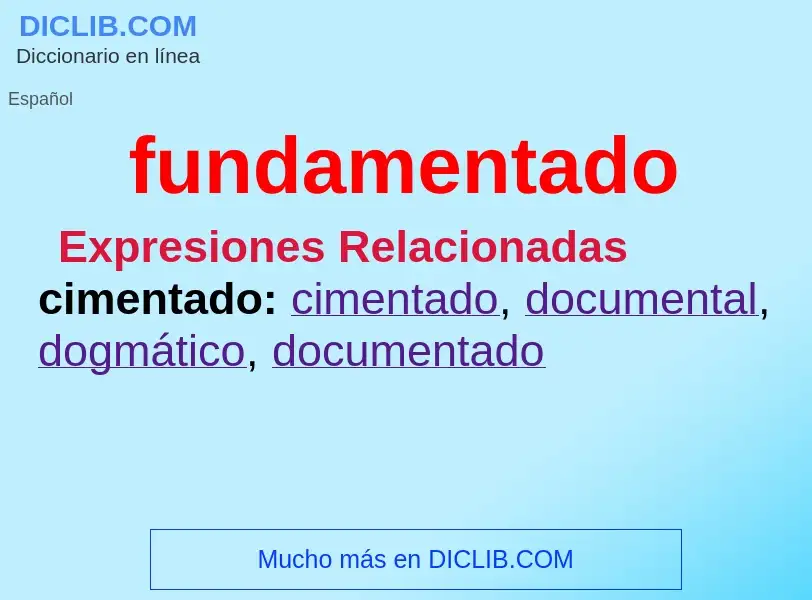 Wat is fundamentado - definition