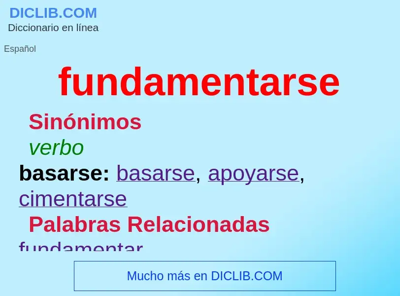 ¿Qué es fundamentarse? - significado y definición