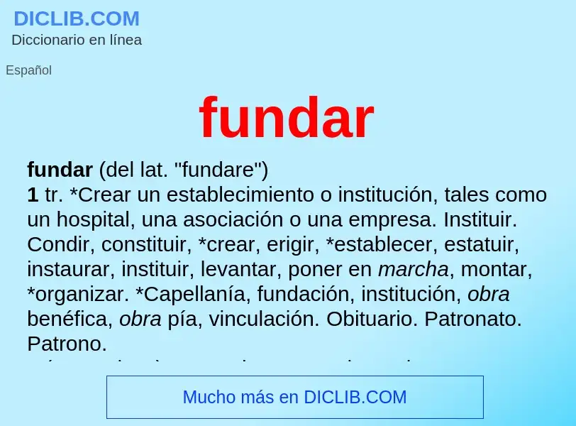 What is fundar - definition