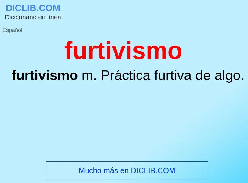 O que é furtivismo - definição, significado, conceito