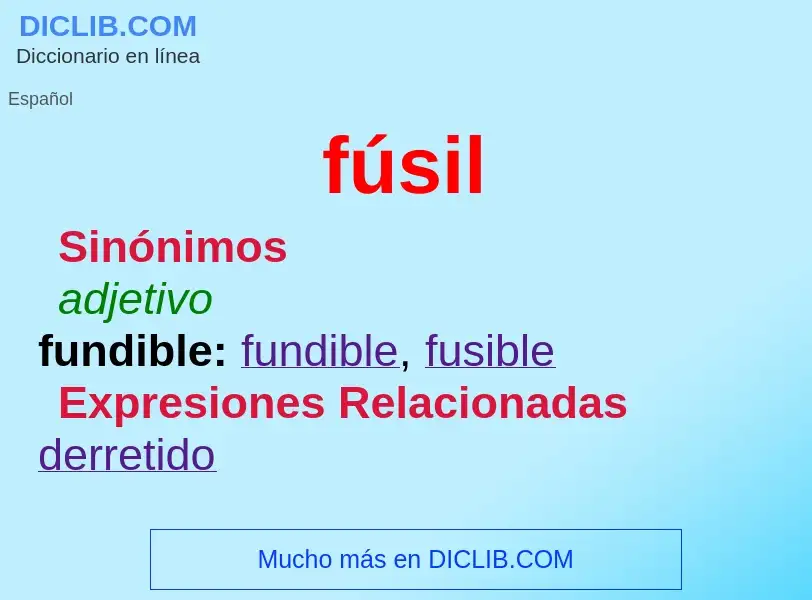 What is fúsil - definition