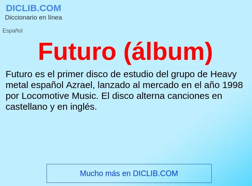 What is Futuro (álbum) - definition