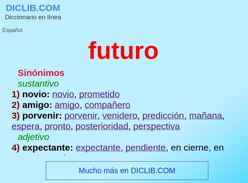 O que é futuro - definição, significado, conceito