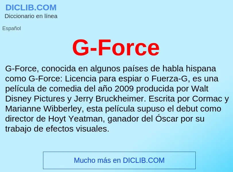 O que é G-Force - definição, significado, conceito