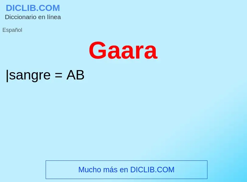 O que é Gaara - definição, significado, conceito