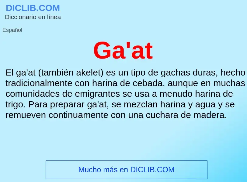 O que é Ga'at - definição, significado, conceito