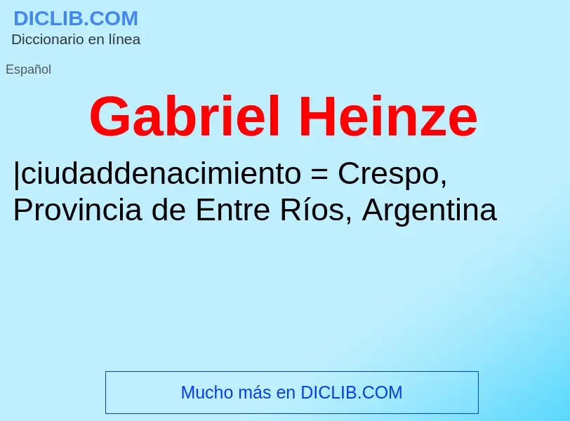 O que é Gabriel Heinze - definição, significado, conceito