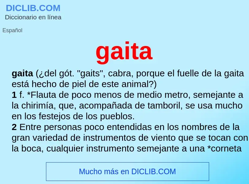 What is gaita - definition