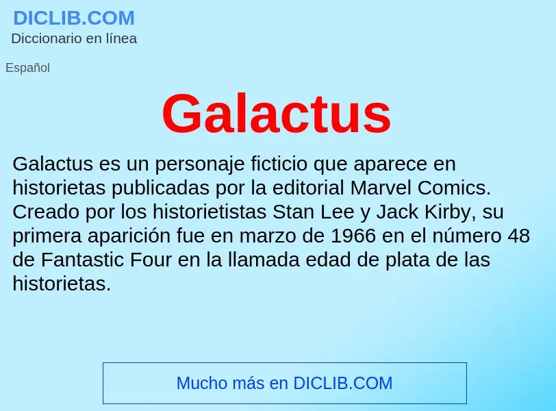 Что такое Galactus - определение