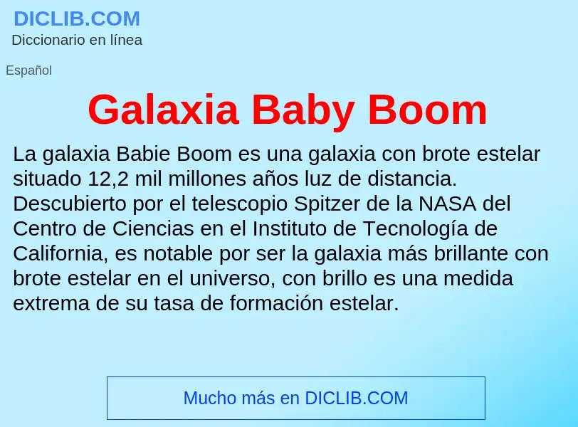 Что такое Galaxia Baby Boom - определение