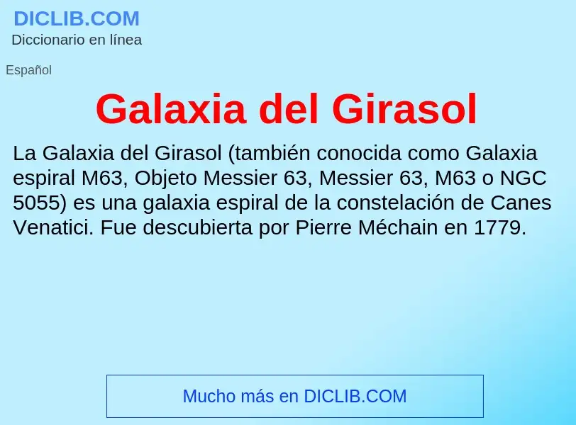 Что такое Galaxia del Girasol - определение