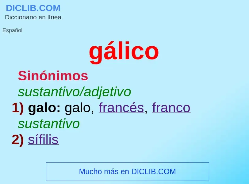 O que é gálico - definição, significado, conceito