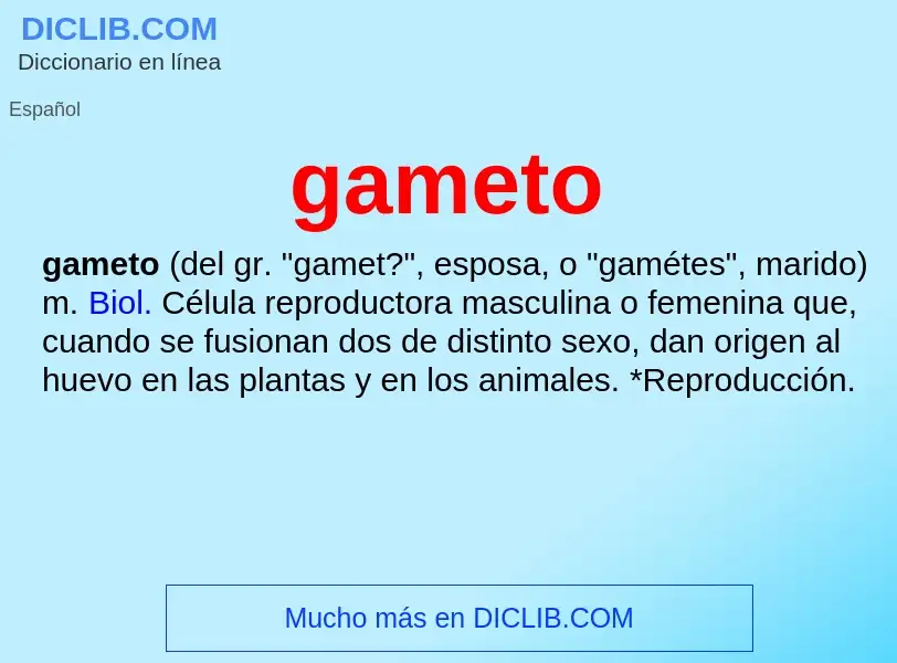 What is gameto - definition