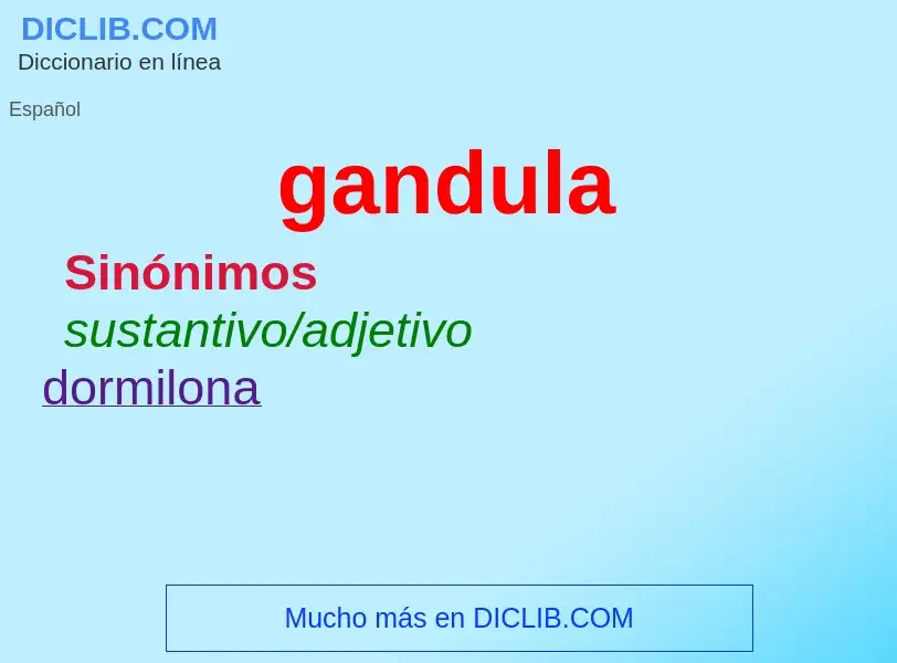 What is gandula - definition