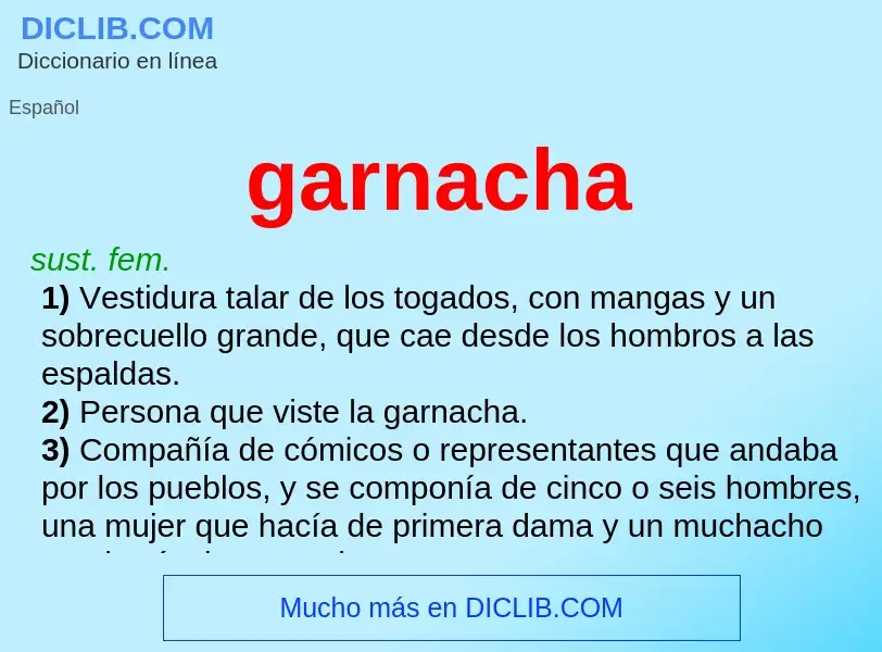 Wat is garnacha - definition