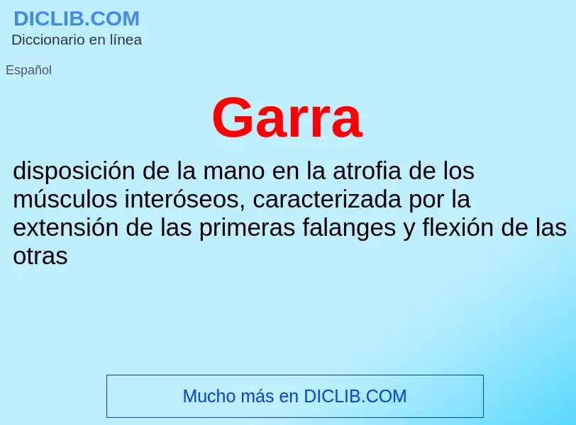 Wat is Garra - definition