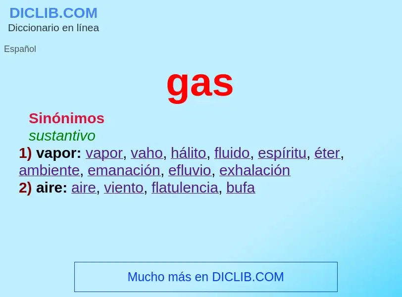 O que é gas - definição, significado, conceito