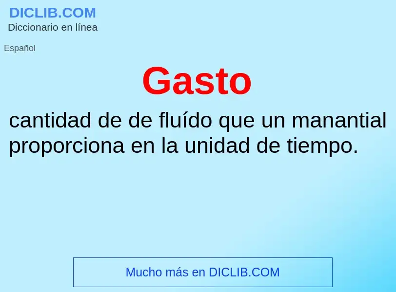 Wat is Gasto - definition