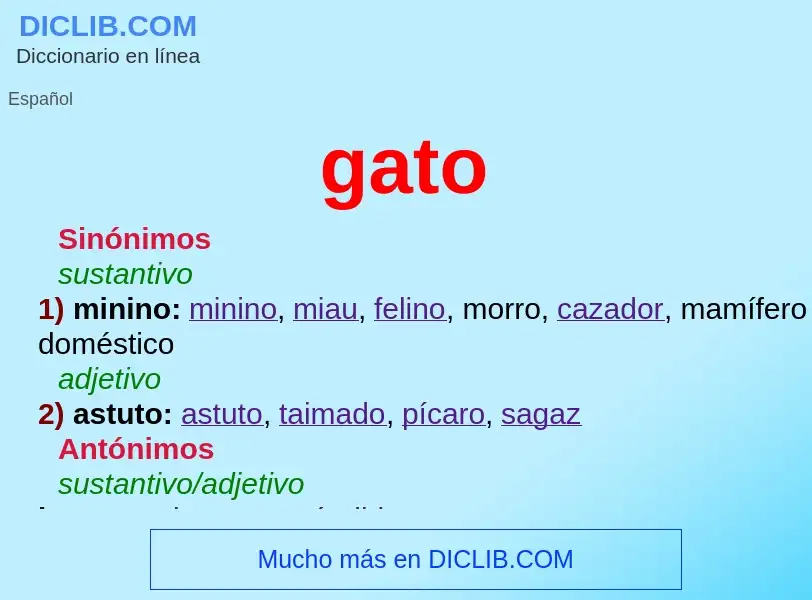 What is gato - meaning and definition