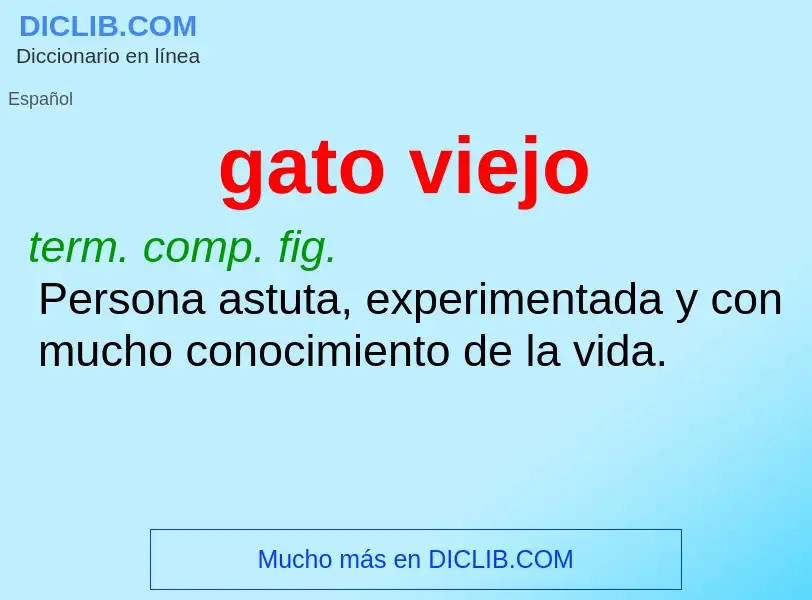 Was ist gato viejo - Definition