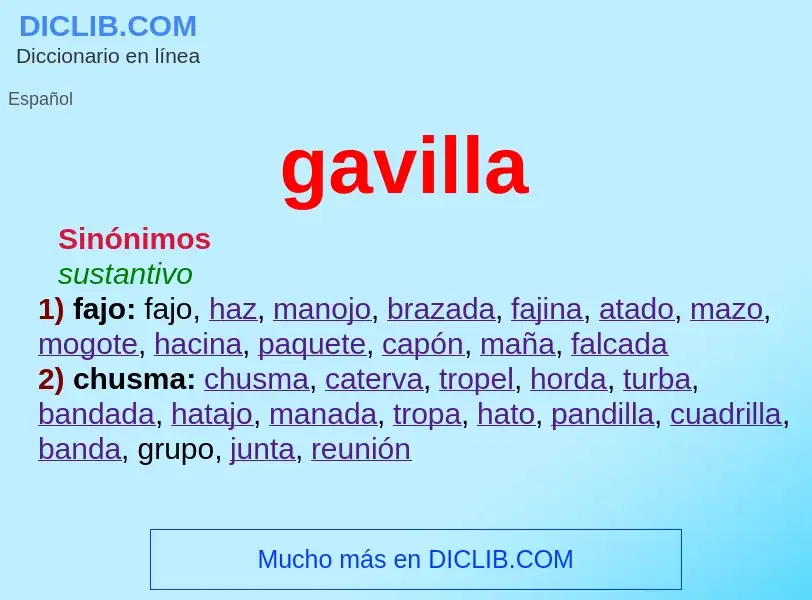 Wat is gavilla - definition