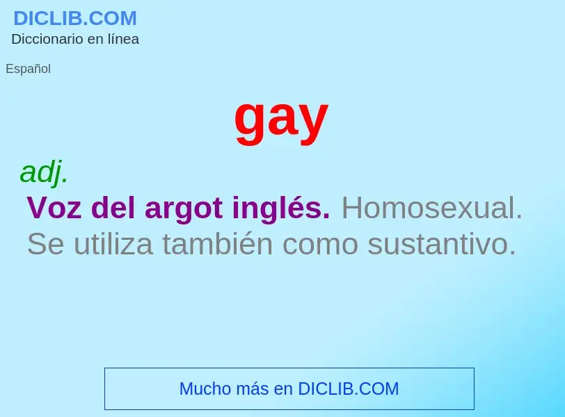 ¿Qué es gay? - significado y definición