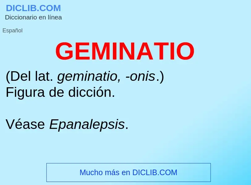 Wat is GEMINATIO - definition