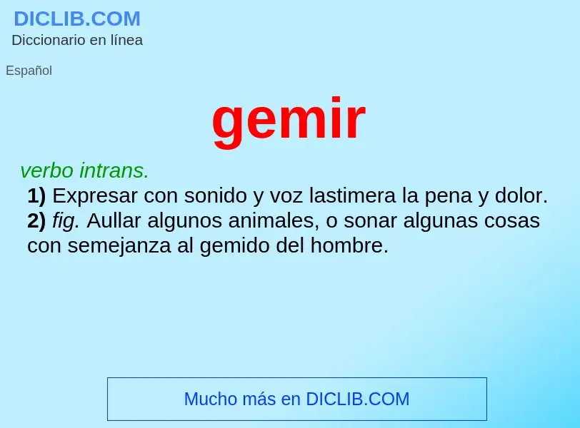 Wat is gemir - definition