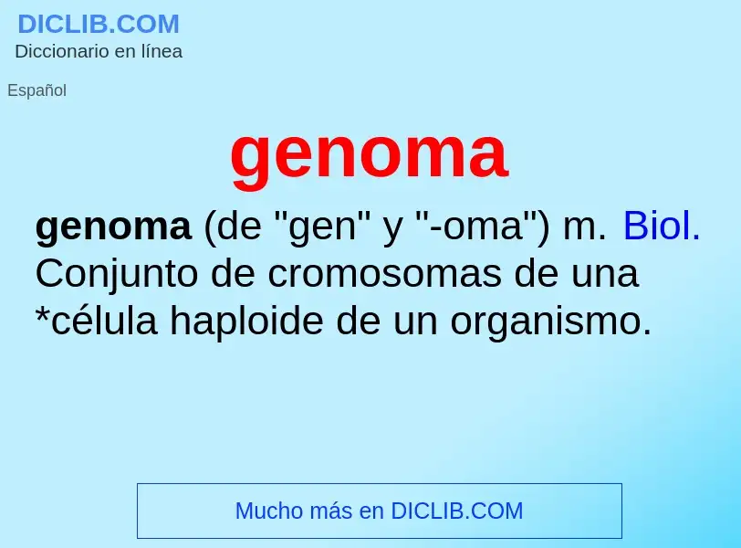 ¿Qué es genoma? - significado y definición