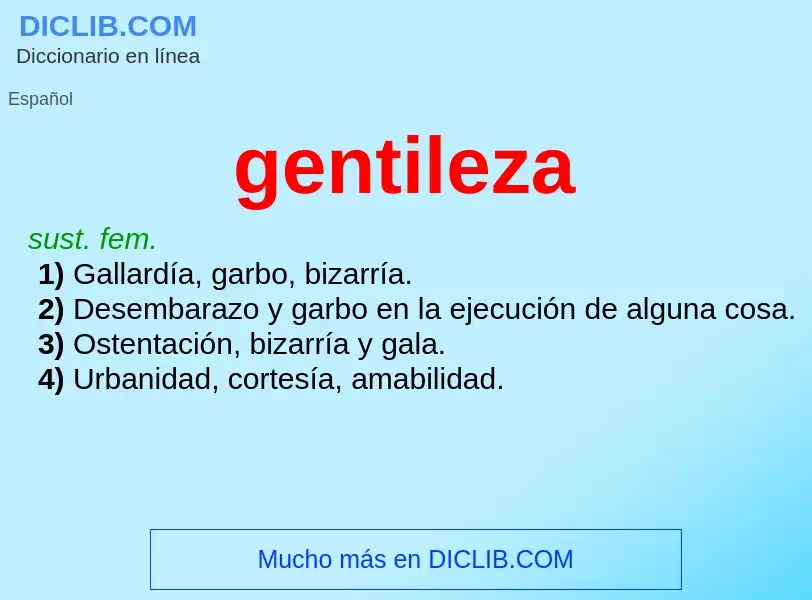 What is gentileza - definition