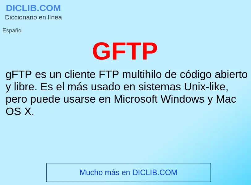 Wat is GFTP - definition