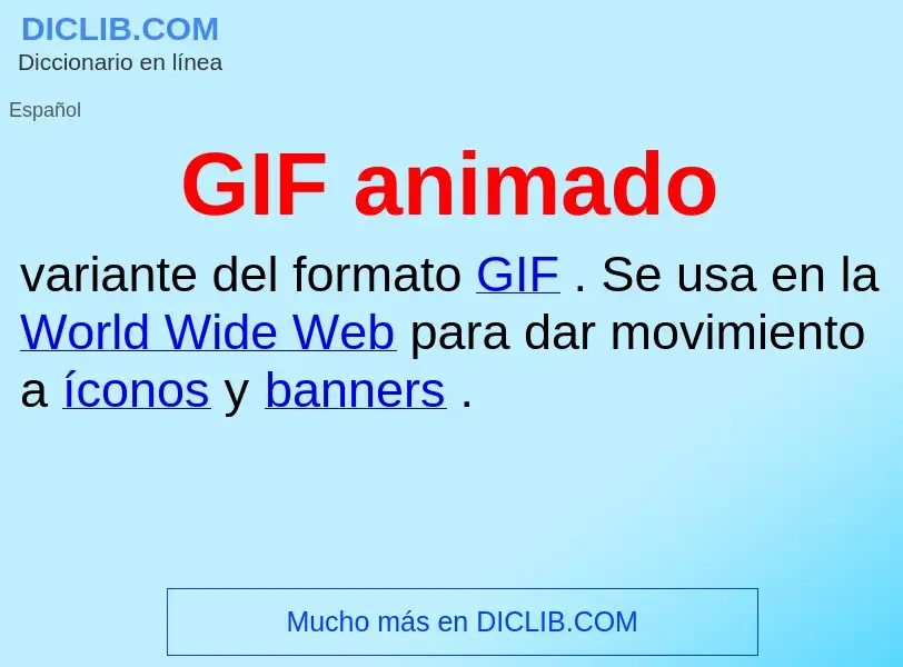 O que é GIF animado - definição, significado, conceito